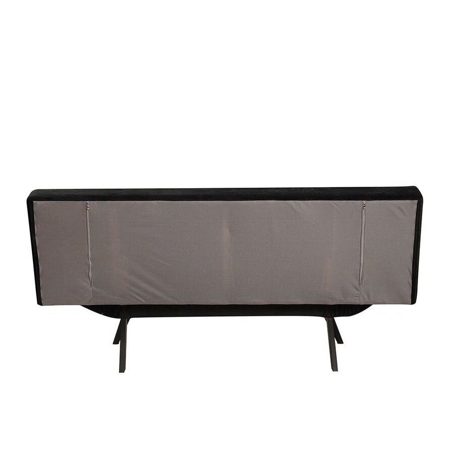 Schlafsofa 1,5-Sitzer Timo Samt schwarz