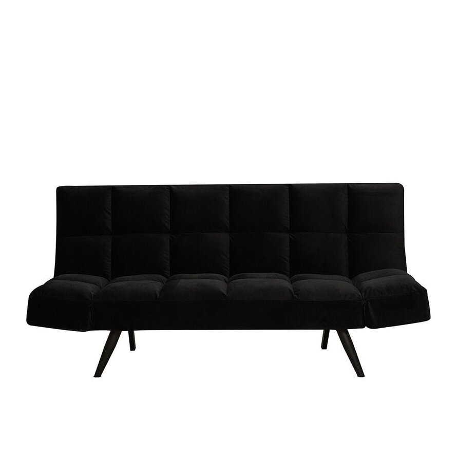 Schlafsofa 1,5-Sitzer Timo Samt schwarz