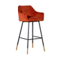 Barhocker Samt Fiona 65 - 78 cm kupfer