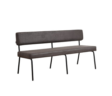 Bronx71 Esszimmerbank Eco-Leder Espen anthrazit 160 cm