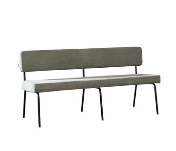 Bronx71 Esszimmerbank recycelter Stoff Espen grün 160 cm