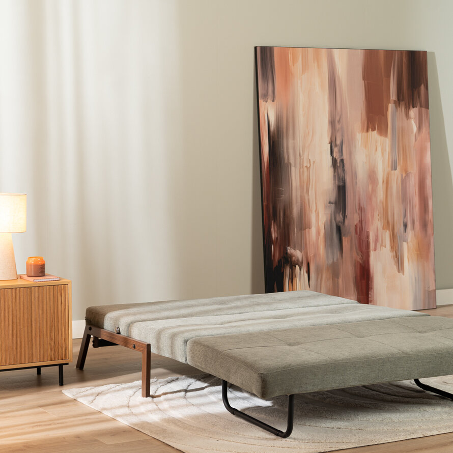 Schlafsofa 2-Sitzer Mikko Eco-Leder anthrazit
