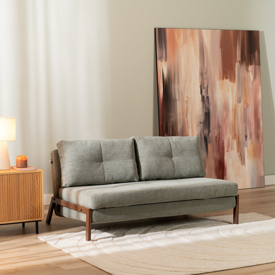 Schlafsofa 2-Sitzer Mikko Eco-Leder anthrazit