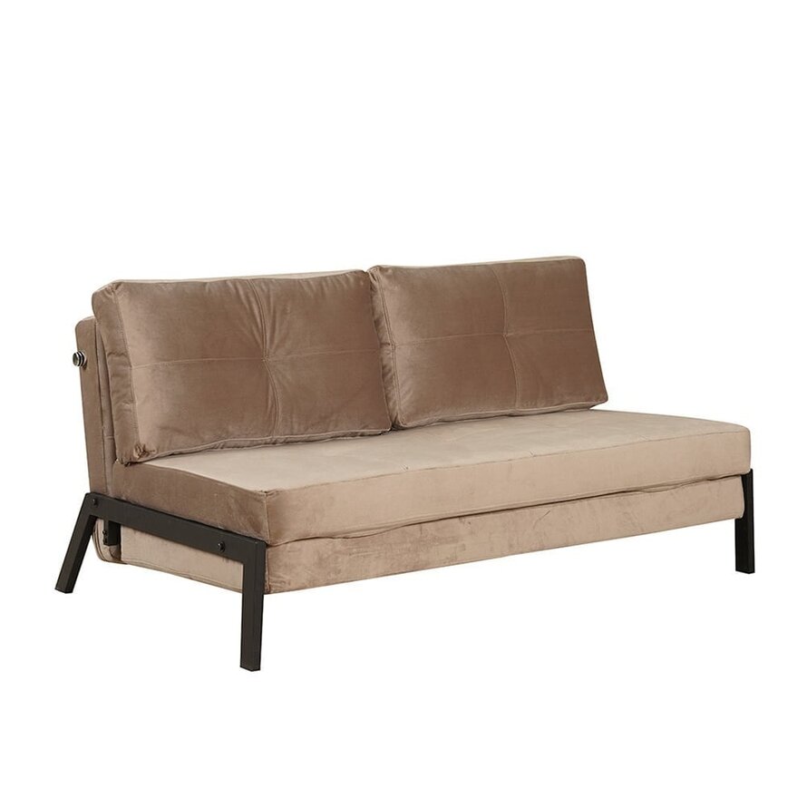 Schlafsofa 2-Sitzer Mikko Samt taupe