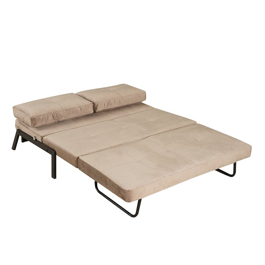 Schlafsofa 2-Sitzer Mikko Samt taupe