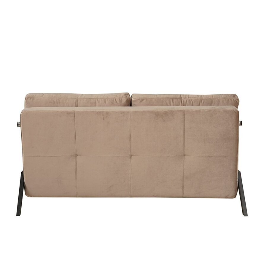 Schlafsofa 2-Sitzer Mikko Samt taupe