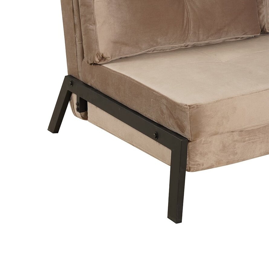 Schlafsofa 2-Sitzer Mikko Samt taupe