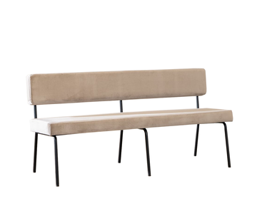 Bronx71 Esszimmerbank Samt Espen taupe 160 cm