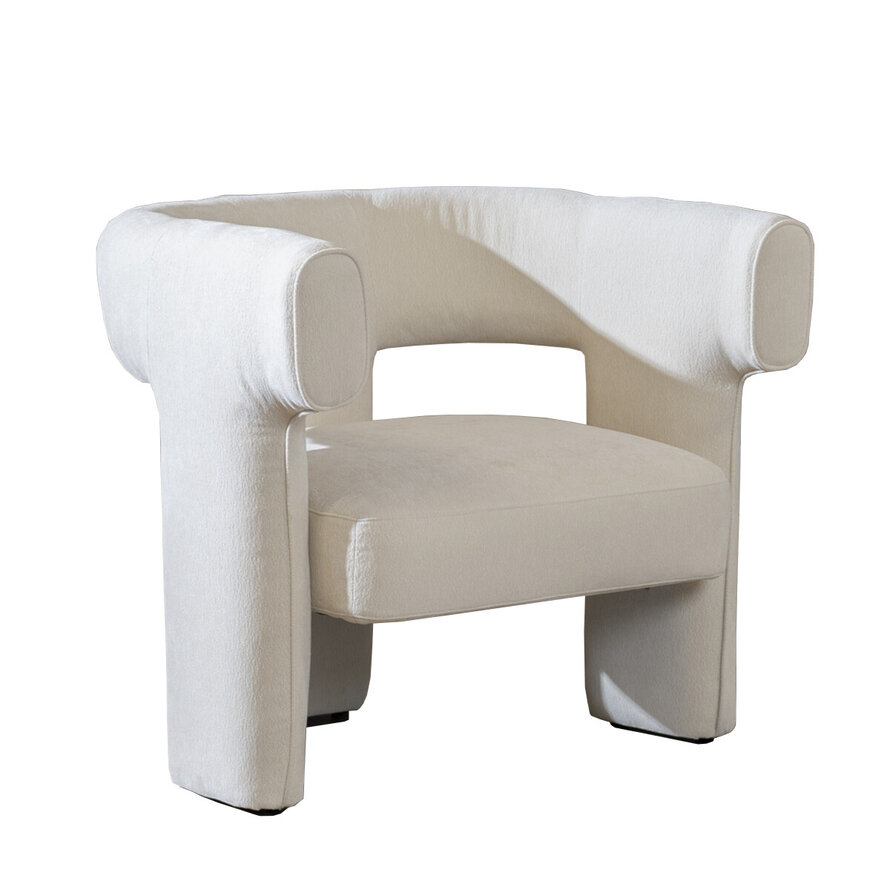 Sessel Bibi Chenille off white