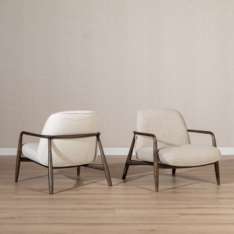 Sessel Vidar Leinen Taupe