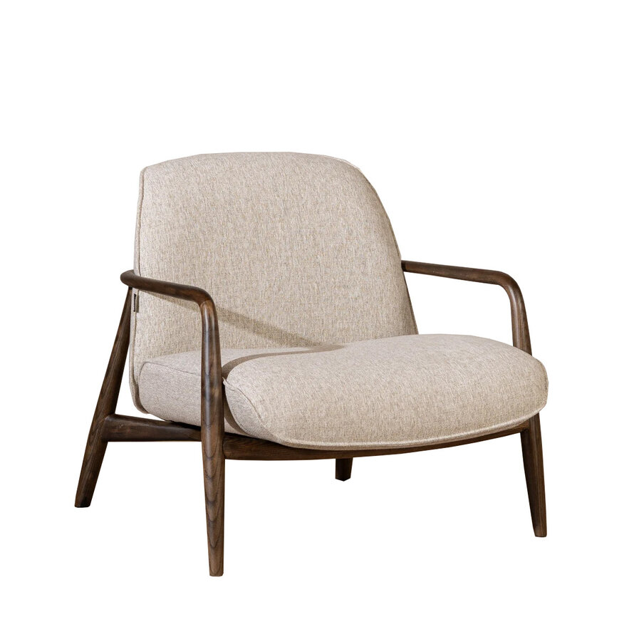 Sessel Vidar Leinen Taupe