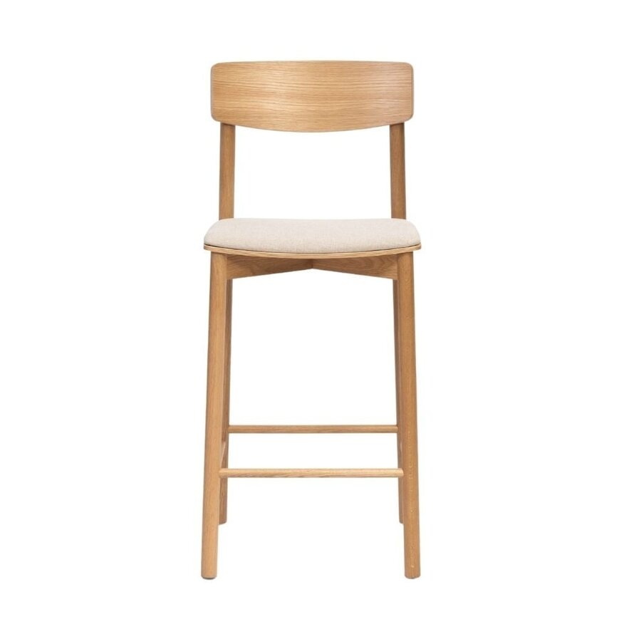 Barhocker Inez Eiche Natur/off white 70 cm