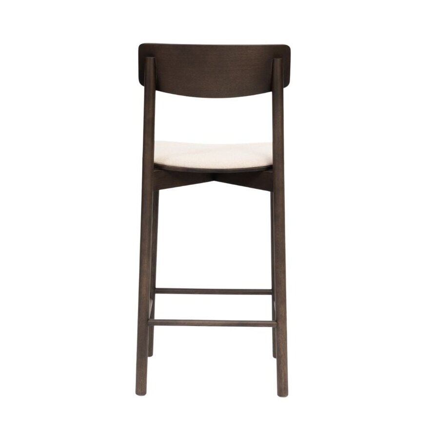 Barhocker Inez Eiche dunkel/off white 70 cm