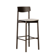 Bronx71 Barhocker Jane Eiche dunkel/off white 80 cm