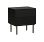 Nachttisch Yoka schwarz 2 Schubladen