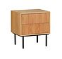 Nachttisch Yoka Eiche hell 2 Schubladen