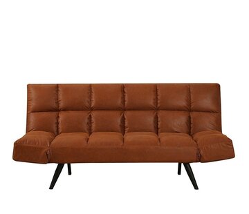Bronx71 Schlafsofa 1,5-Sitzer Timo Eco-Leder cognac