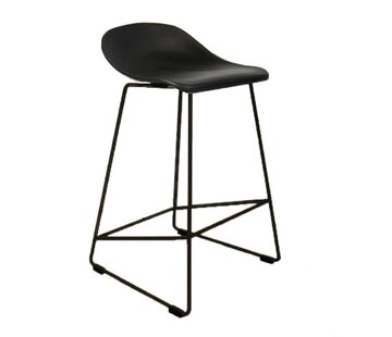 Gastro Barhocker Erica skandinavisch Design schwarz 66 cm