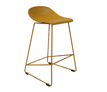Gastro Barhocker Erica skandinavisch Design gelb 66 cm
