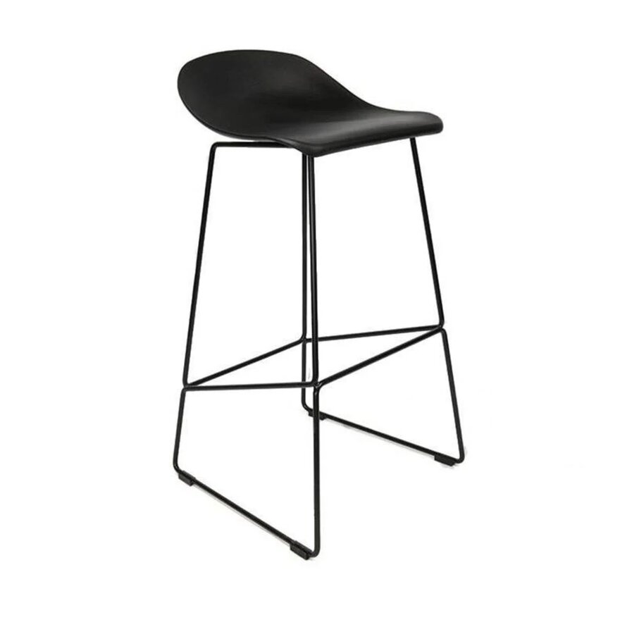 Gastro Barhocker Erica skandinavisch Design schwarz 76 cm
