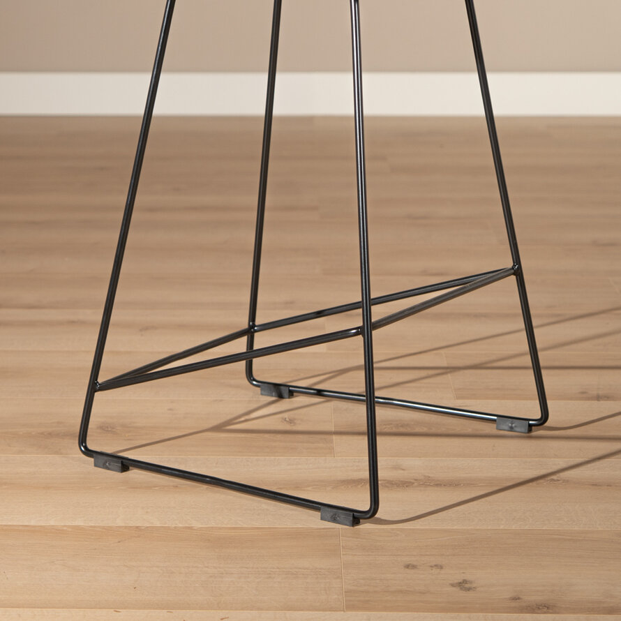 Gastro Barhocker Erica skandinavisch Design schwarz 76 cm