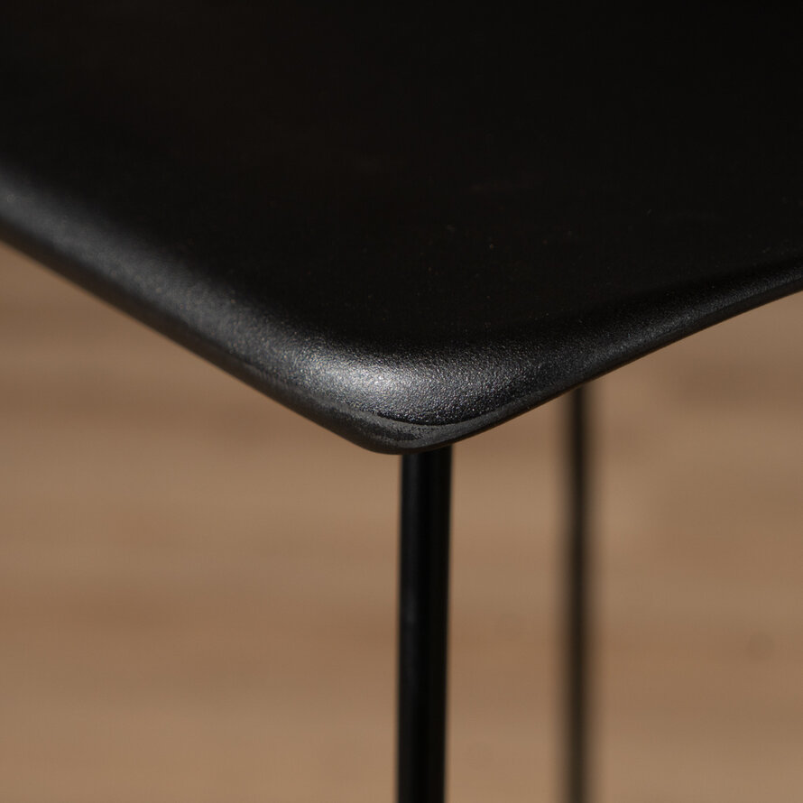 Gastro Barhocker Erica skandinavisch Design schwarz 76 cm