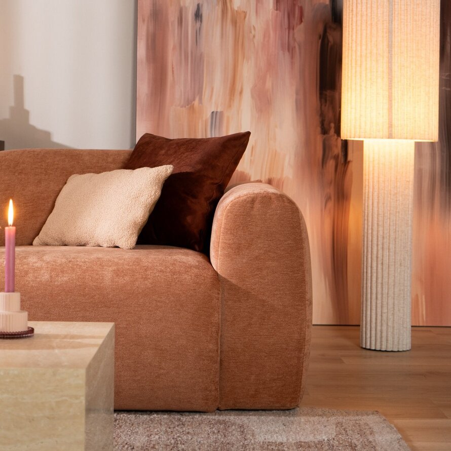 Sofa Maine 2,5 Sitzer Stoff terrakotta