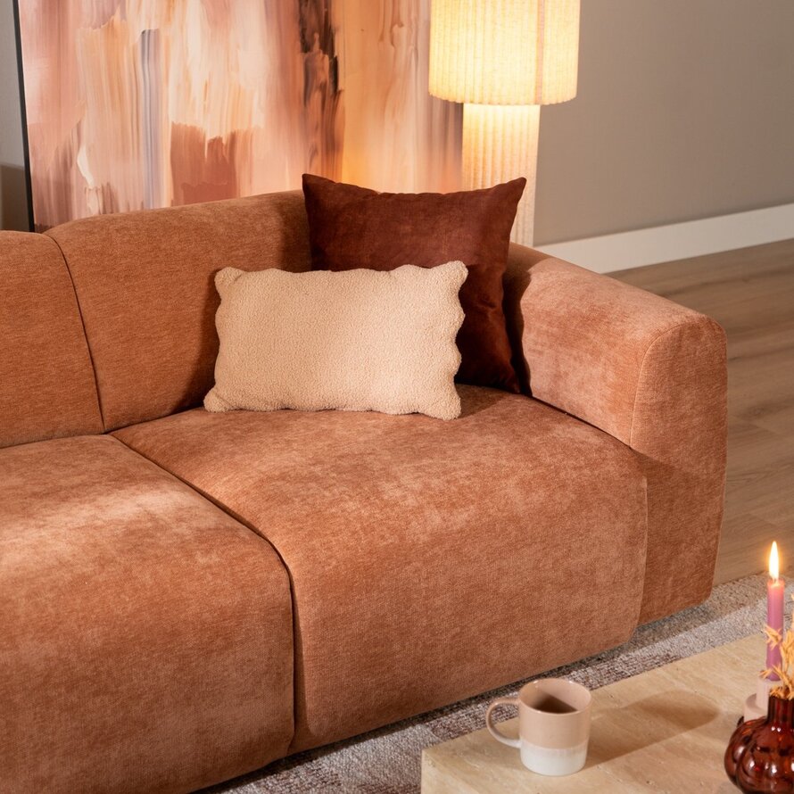 Sofa Maine 2,5 Sitzer Stoff terrakotta
