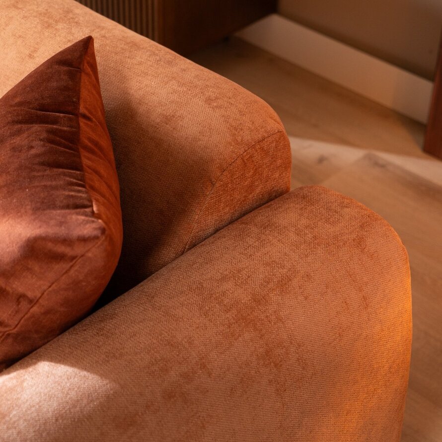 Sofa Maine 2,5 Sitzer Stoff terrakotta