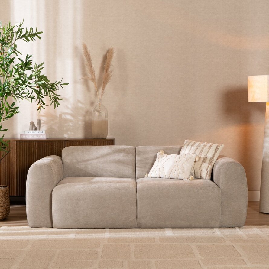 Sofa Maine 2,5 Sitzer Stoff taupe