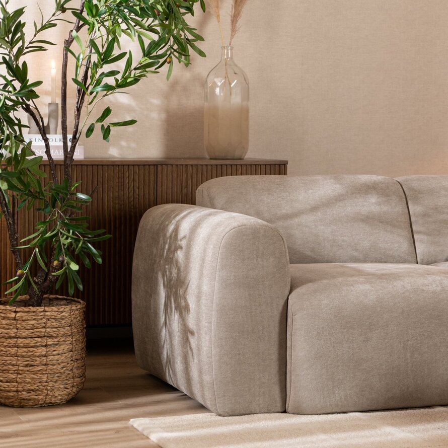 Sofa Maine 2,5 Sitzer Stoff taupe