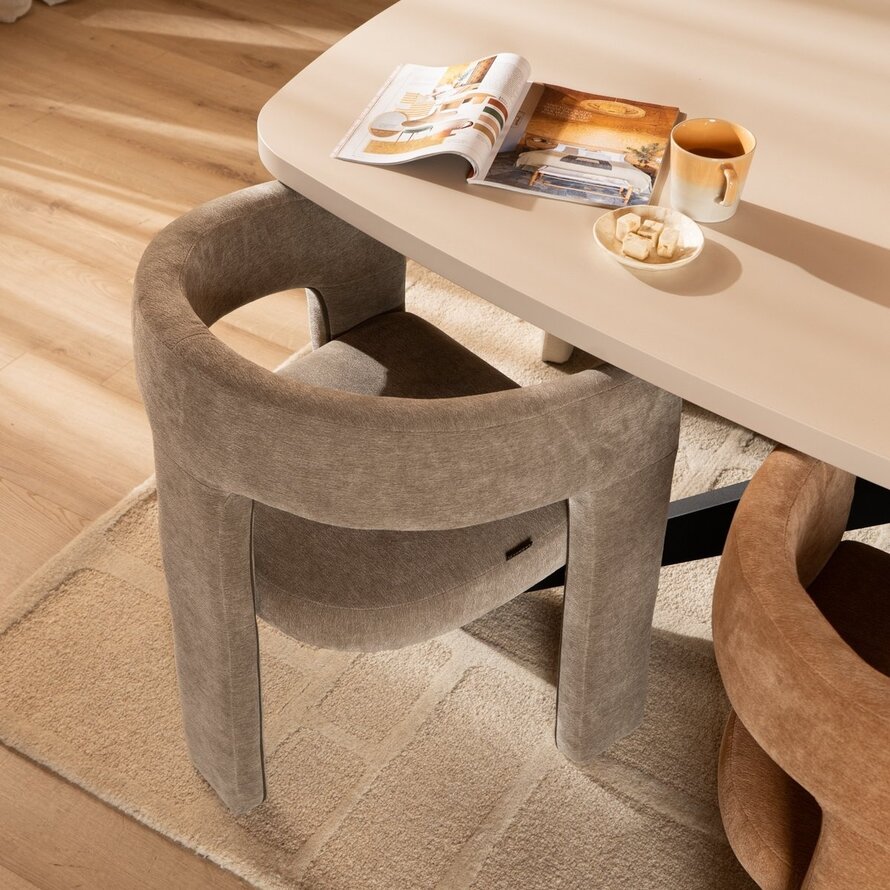 Stuhl Bibi Chenille taupe