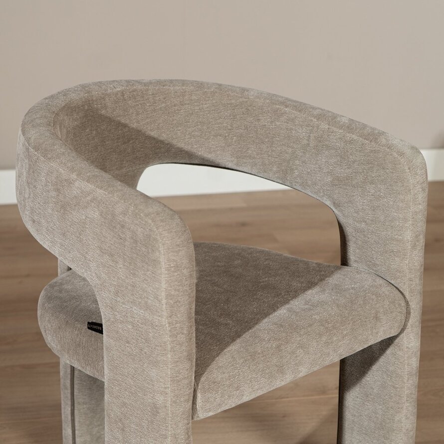 Stuhl Bibi Chenille taupe