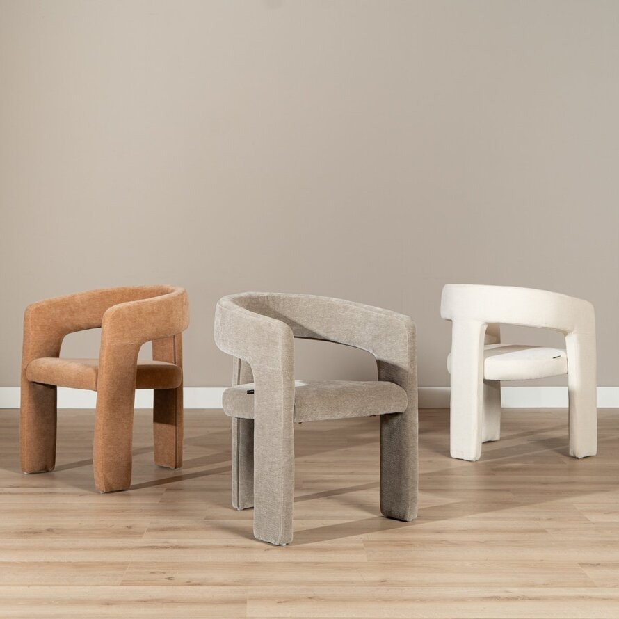 Stuhl Bibi Chenille taupe