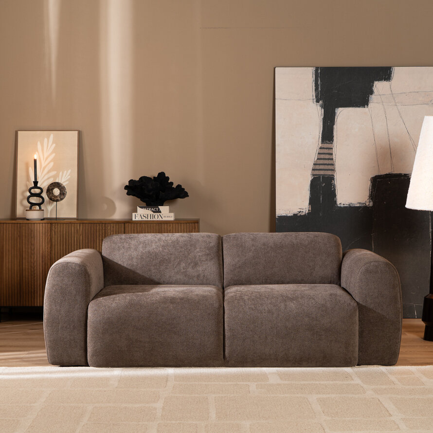 Sofa Maine 2,5-Sitzer Chenille braun