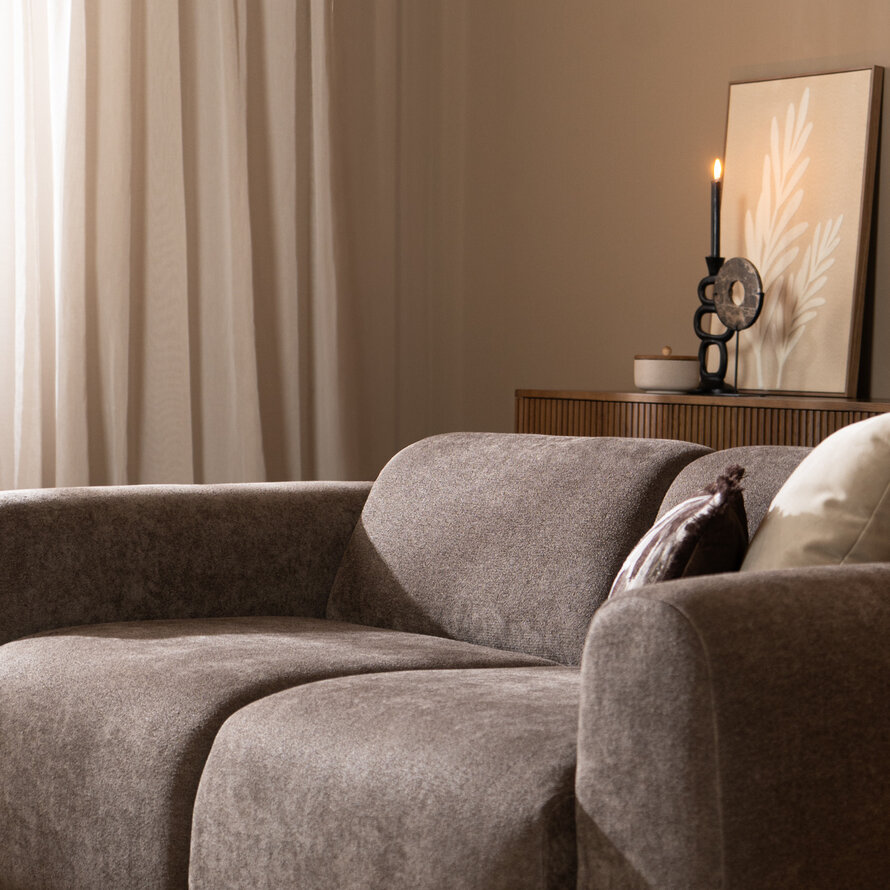 Sofa Maine 2,5-Sitzer Chenille braun