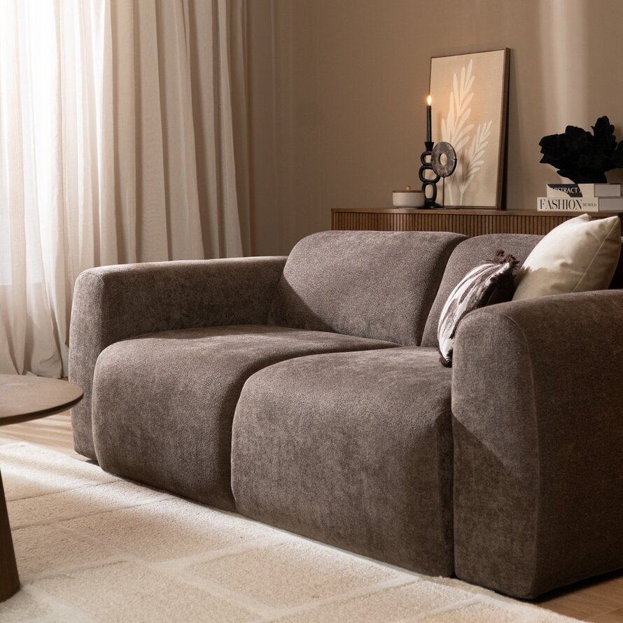 Sofa Maine 2,5-Sitzer Chenille braun