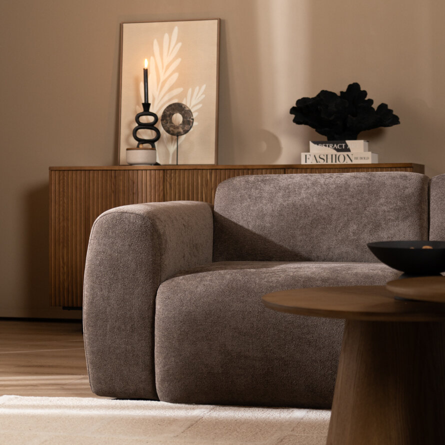 Sofa Maine 2,5-Sitzer Chenille braun