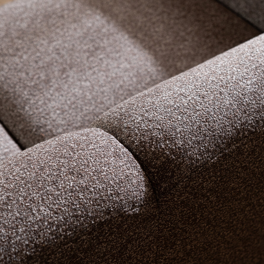 Sofa Maine 2,5 Sitzer Bouclé braun/grau