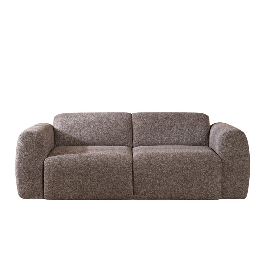 Sofa Maine 2,5 Sitzer Bouclé braun/grau