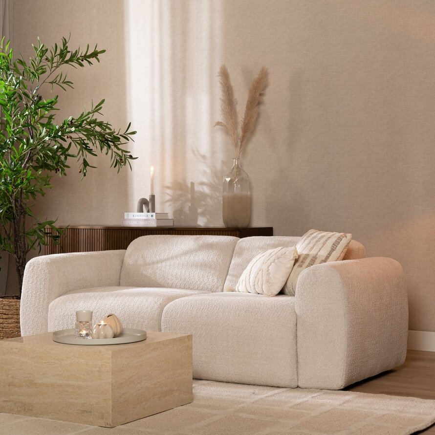 Sofa Maine 2,5-Sitzer Bouclé off white