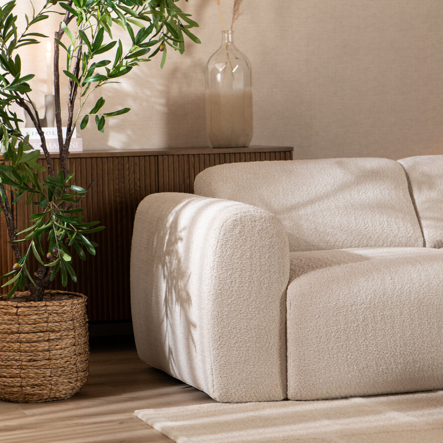 Sofa Maine 2,5-Sitzer Bouclé off white