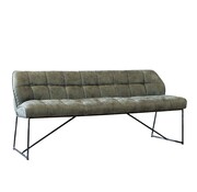 Bronx71 Esszimmerbank Mikrofaser Abel grün 155 cm