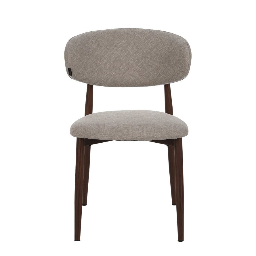 Stuhl Lara Leinen taupe
