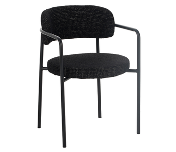 Bronx71 Stuhl Nicky Stoff meliert schwarz