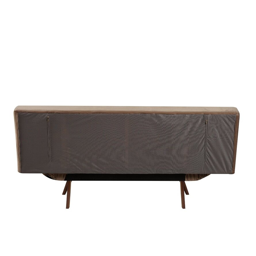 Schlafsofa 1,5-Sitzer Timo Samt taupe