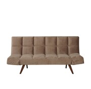 Bronx71 Schlafsofa 1,5-Sitzer Timo Samt taupe