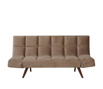 Bronx71 Schlafsofa 1,5-Sitzer Timo Samt taupe