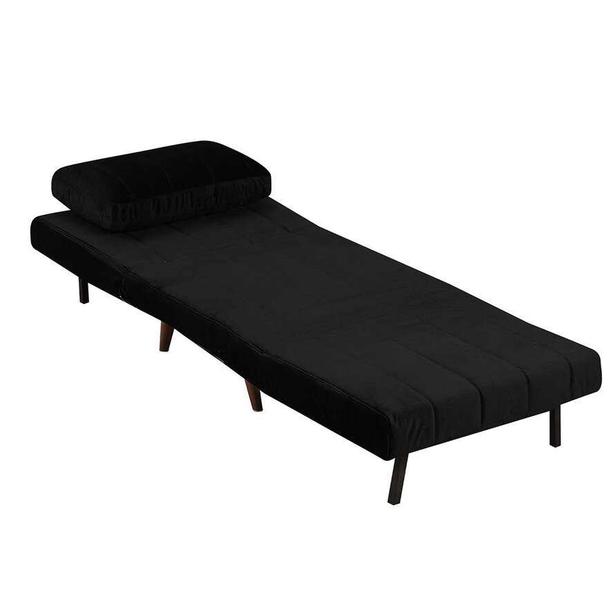 Schlafsessel Hanna Samt schwarz