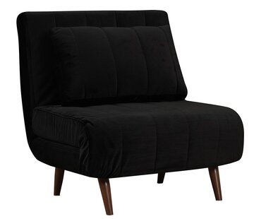 Bronx71 Schlafsessel Hanna Samt schwarz